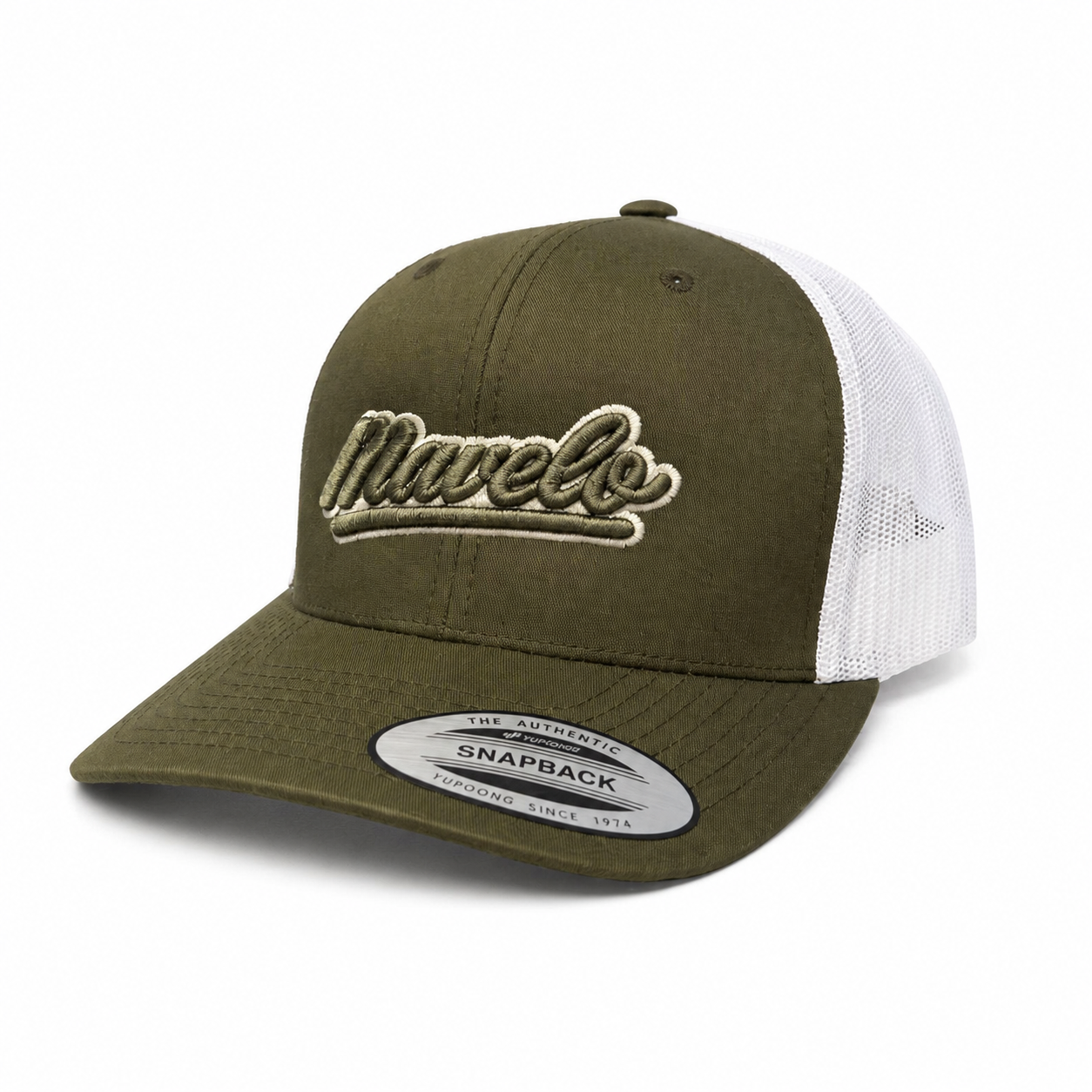 Mavelo Signature Trucker Cap – Khaki