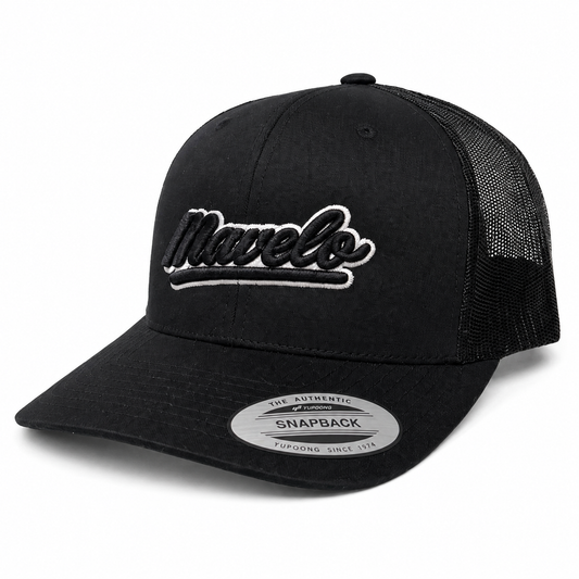 Mavelo Mono Trucker Cap — Black